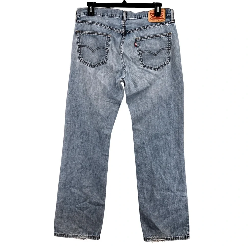Levi's 559 Relaxed Straight Jeans Mens 36x34‎ Light Wash Denim 90s Y2K Grunge